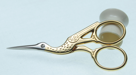 Gingher Gold Stork Embroidery Scissors