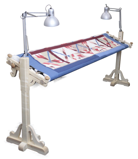 Quilt Frame Love - 3--rail-system - Maple