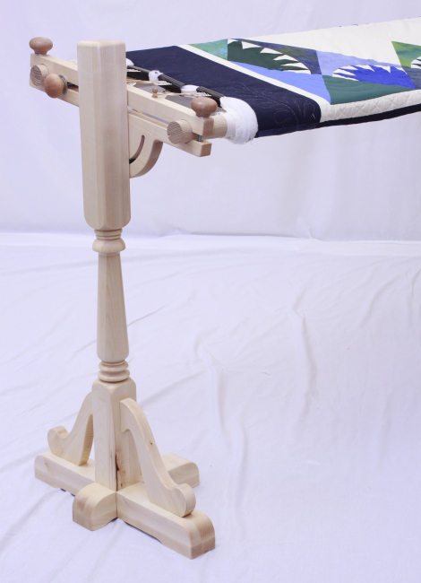 Quilt Frame "Love" - 3--rail-system - Maple