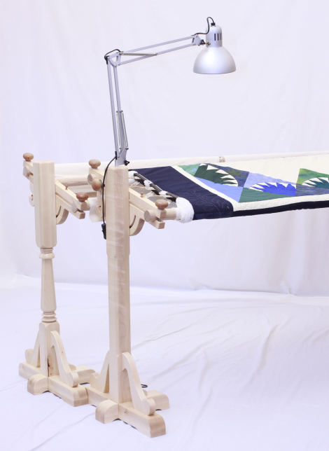 Quilt Frame Love - 4--rail-system - Maple