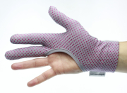 Regis Grip Machine Quilting Gloves -- gray/magenta -- M