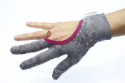 Regis Grip Machine Quilting Gloves -- gray -- floral -- XL
