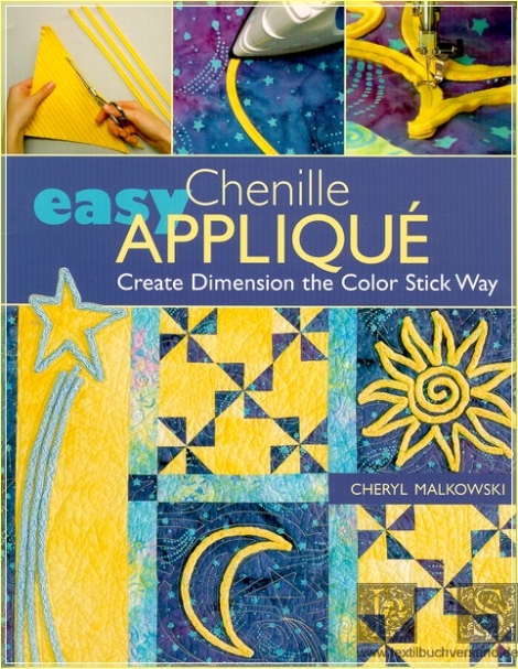 Easy chenille applique. Create dimension the color stick way OOP