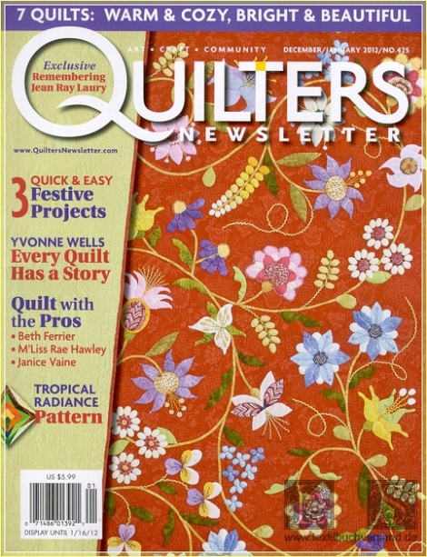 Quilters Newsletter Magazine Ausgabe 425