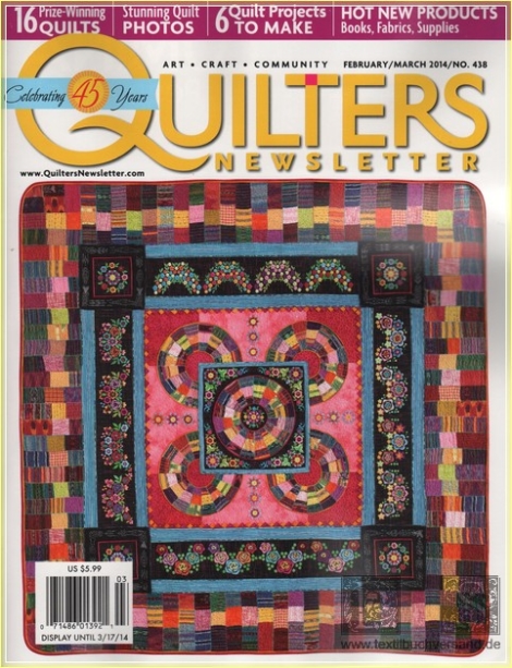 Quilters Newsletter Magazine Ausgabe 438