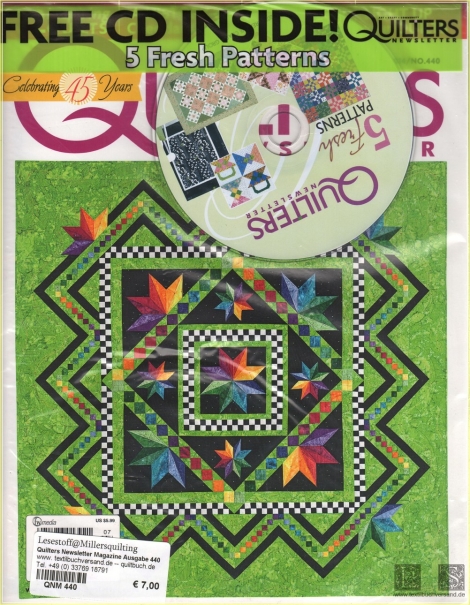 Quilters Newsletter Magazine Ausgabe 440