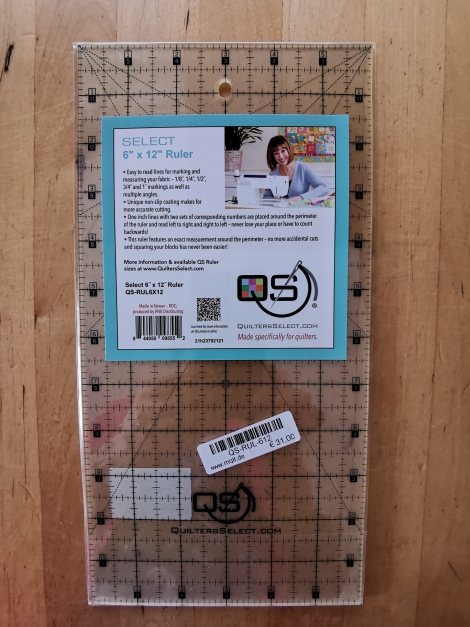 Quilter's Select 6 x 12 Ruler, Quilter's Select #QS-RUL6X12