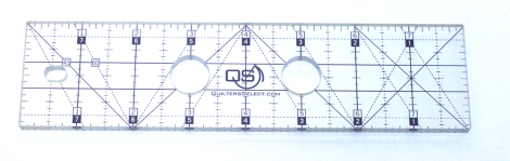 Quilters Select Rulerwork Non-slip Ruler 2x8"