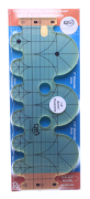 Quilters Select Rulerwork Non-slip Ruler with Circular...